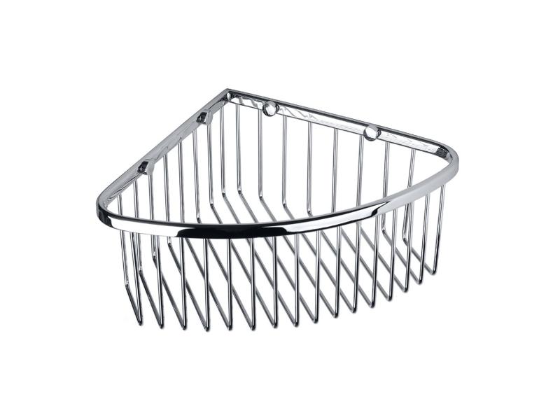 Polička do sprchy rohová, 265×90×205 mm, barva chrom