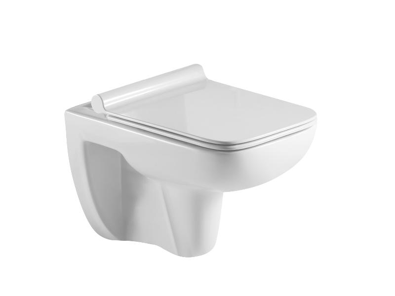 ADATTO závěsné wc rimless + sedátko soft-close, hranaté, 55x35x37,5 cm