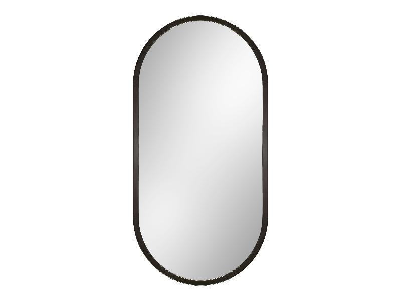 LEBUS BLACK - zrcadlo bez osvětlení 500x1000X25 mm, rám - plast (černá barva)