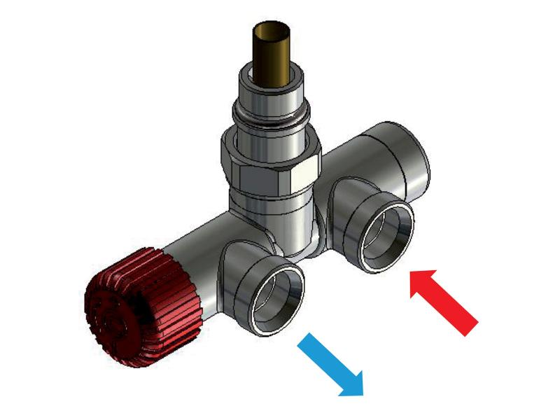 SINGLE-SET-LA, jednobodový ventil Z7, barva antracit, levé provedení, komplet set