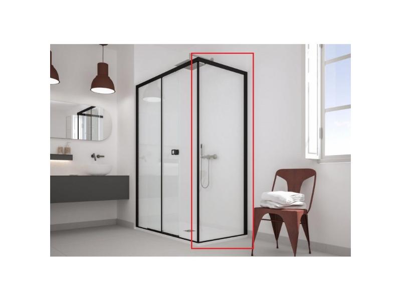 DECO F1AB (pevná stěna), 77-79,5x200 cm, (... barva rámu, ... druh skla)