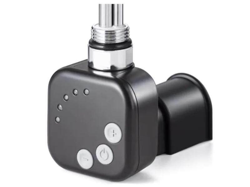 Topná tyč BURGH1 - elektrická topná tyč, 600W, černá barva, podomítkové připojení