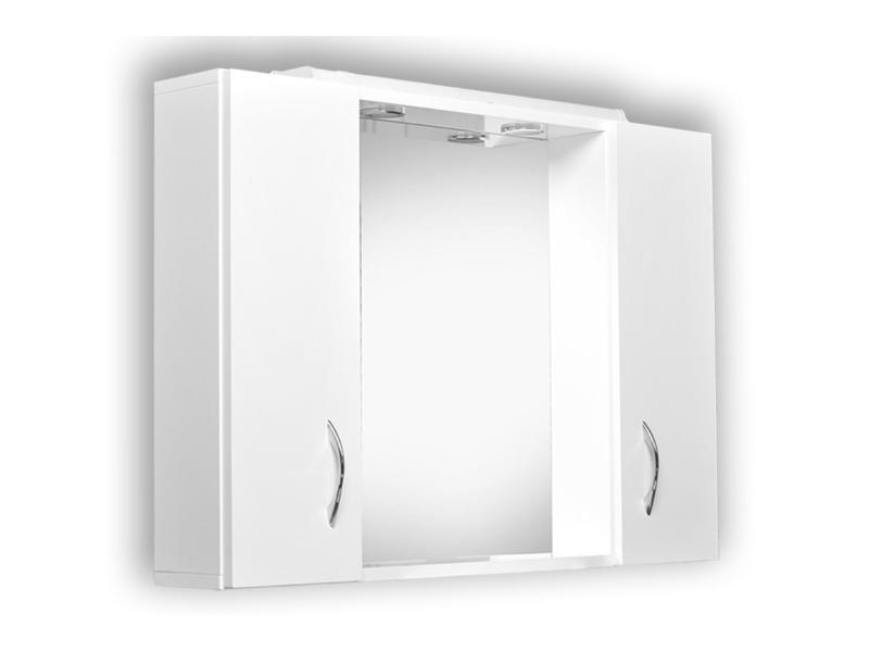 HELIOS 85, zrcadlo s osvětlením + skříňka