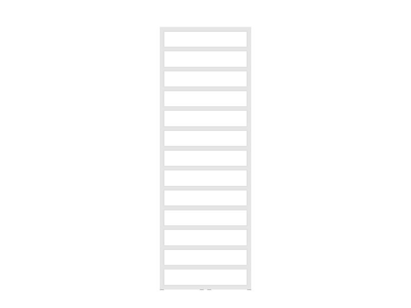 radiátor PERTH 250 x 940 mm, C35 white silk, středové připojení 50 mm