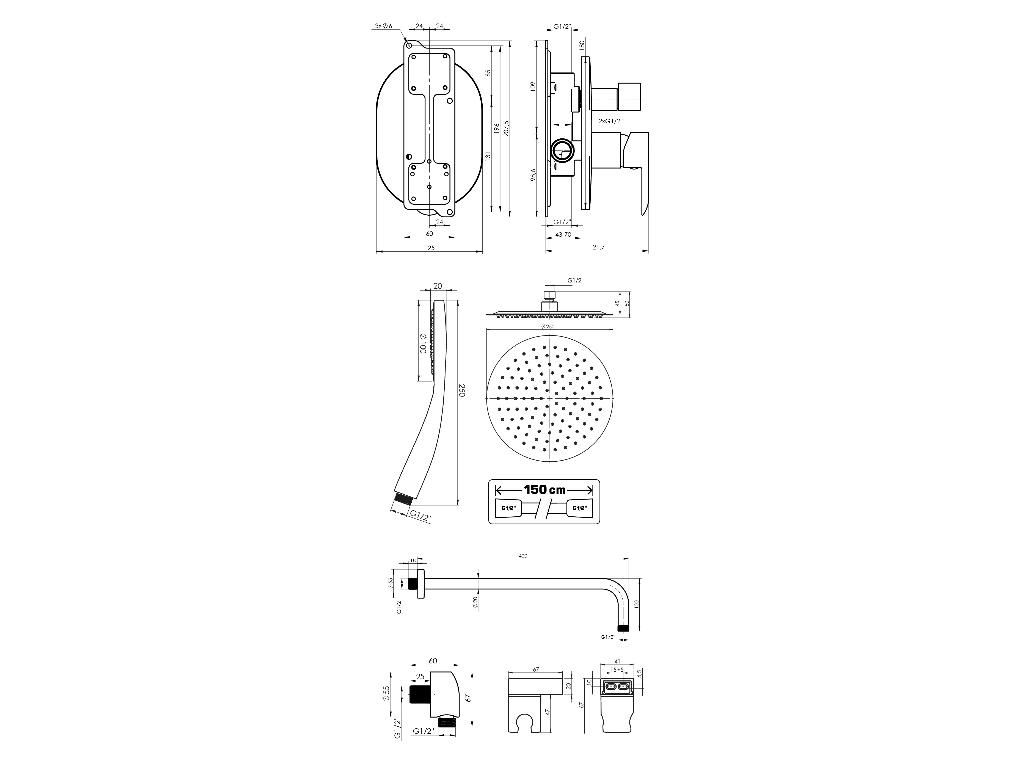 33032-ultra-2f-grafit-podomitkovy-sprchovy-set-vcetne-prislusenstvi
