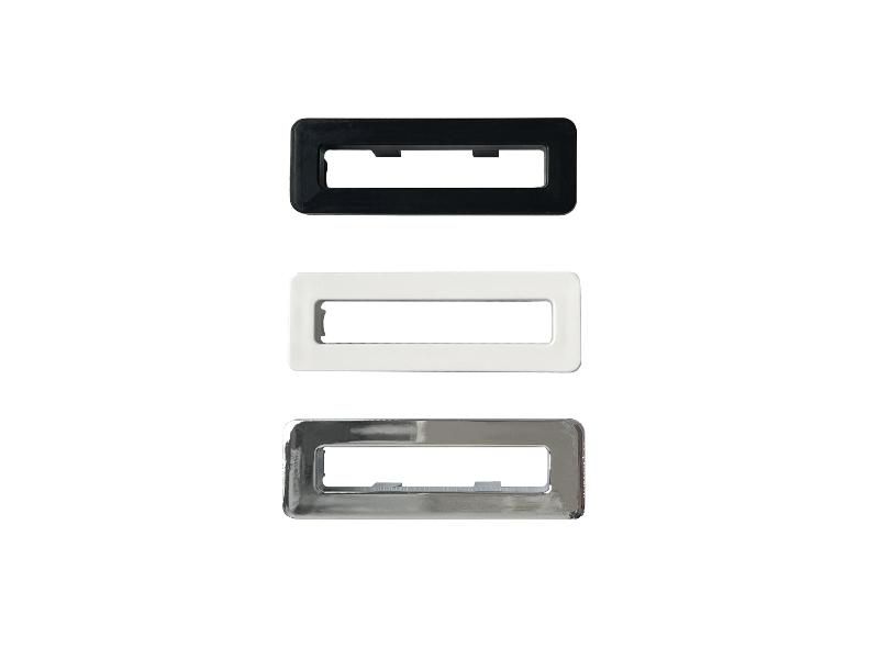 krytka přepadu, hranatá, bílá matná