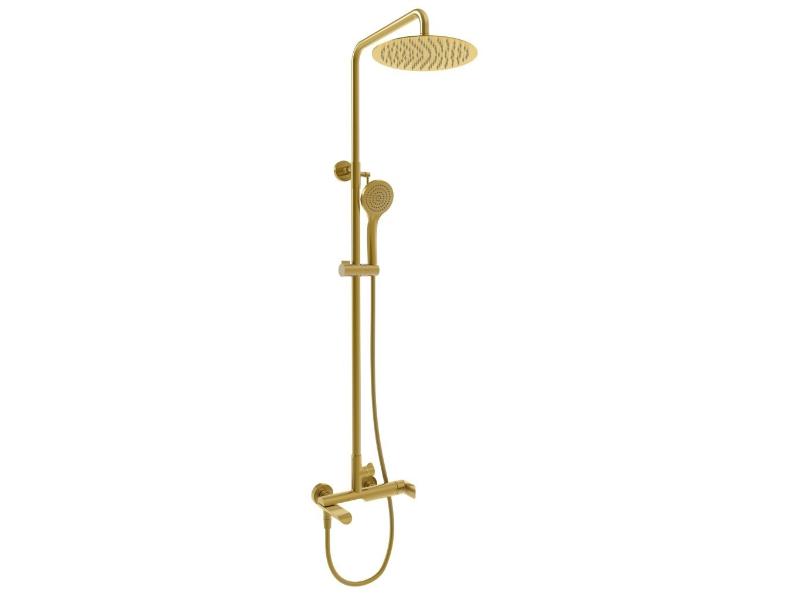 SET ULTRA-10 + SLOUP OLO GOLD – sprchový set s pákovou baterií, zlatá barva