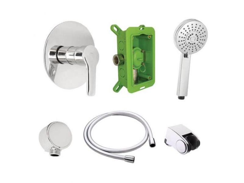 Kubo-1F-Uno set, podomítková baterie včetně příslušenství - VÝPRODEJ