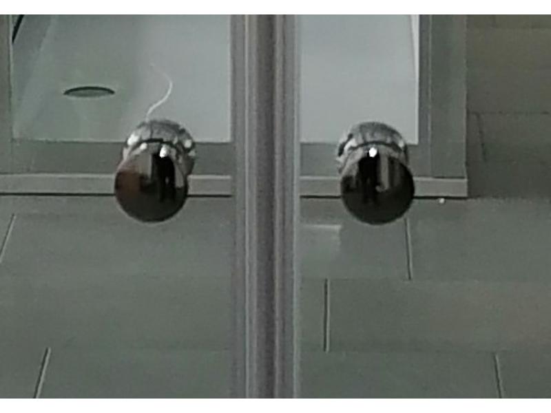 VITORIA NEW, sprchové dveře 2-křídlé 90x190 cm, chrom/čiré sklo