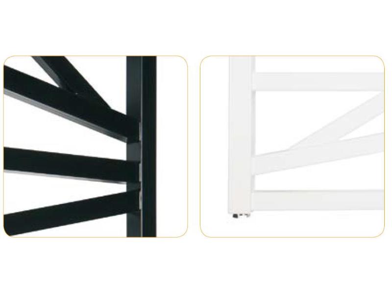 radiátor TRICK 430 x 857 mm, C35 white silk