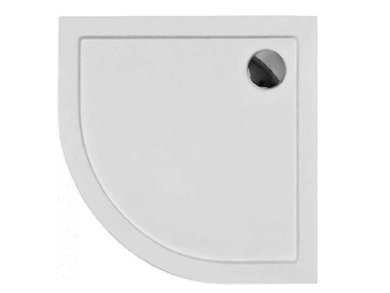 ARON - čtvrtkruhová sprchová vanička akrylátová 80x80x5,5cm