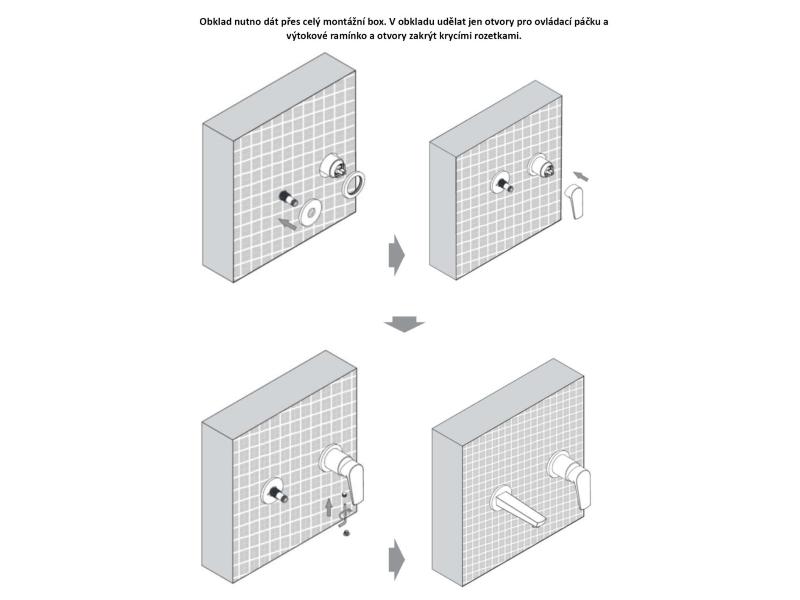 Podomítková umyvadlová baterie VEO grafitová