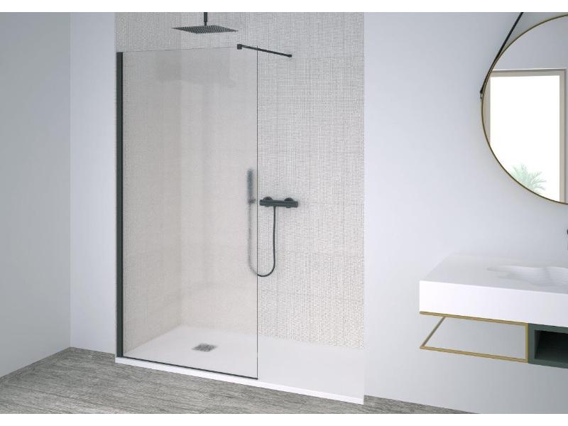 BE.COLORS (WALK-IN), 138 - 140 × 200 cm, (... barva rámu, ... druh skla)