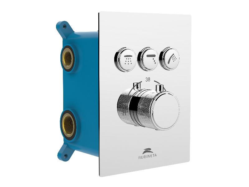 baterie Thermo-3F, termostatická podomítková, 3-cestná (bez příslušenství)