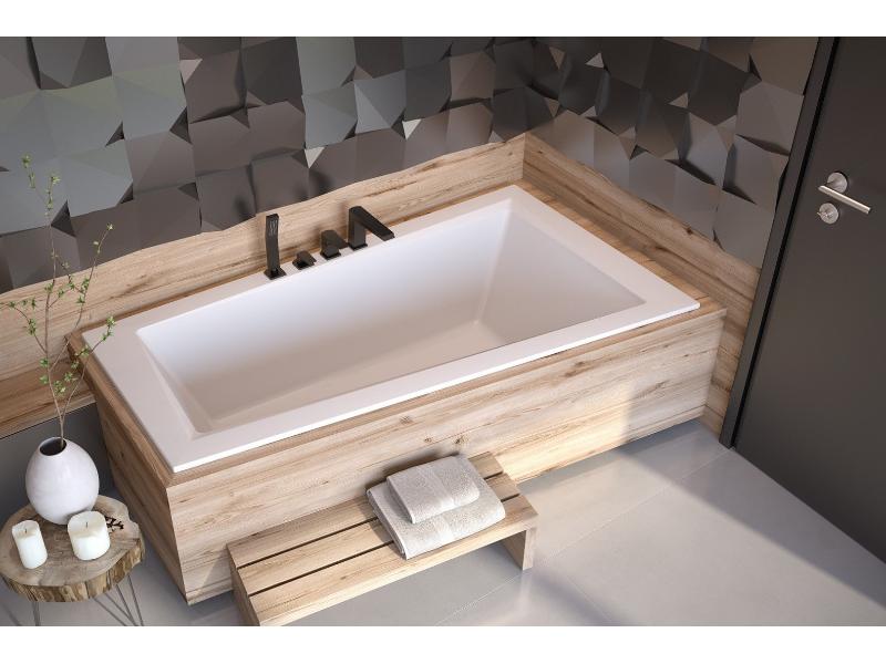 vana INTIMA SLIM 150 (1500x850 mm), pravé provedení, bez nožiček