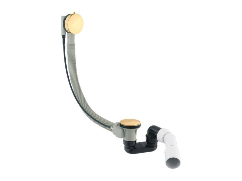 Vanový sifon s přepadem, zlatá barva