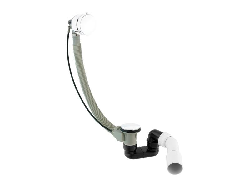 Vanový sifon s napouštěním přes přepad, bílá barva