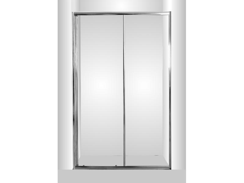 sprchové dveře SMART - SELVA, 120x190 cm, chrom/čiré sklo - bez vaničky