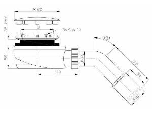 18833-sifon-vanickovy-90-mm-cerna-krytka