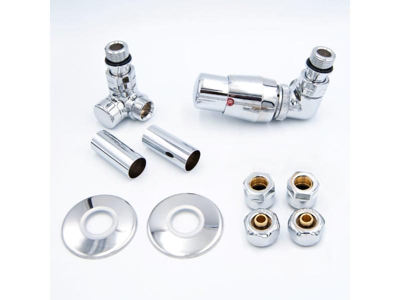 CLASSIC-SET-RC, rohový ventil Z2, barva chrom, pravé provedení, komplet set