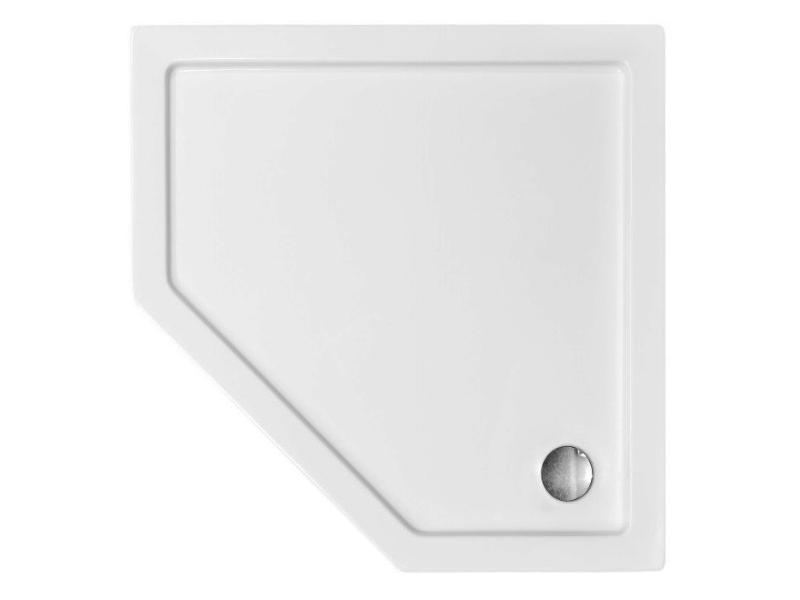 BERGO PĚTIÚHELNÍK, samonosná akrylátová vanička, 90x90x15,7 cm, bílá barva