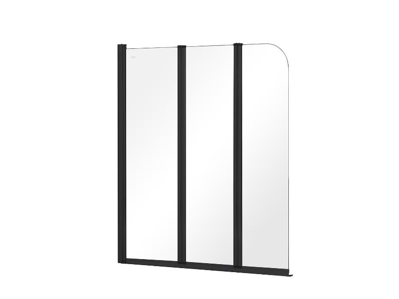 PRIME 3 BLACK, vanová zástěna 120 x 140 cm (černá, čiré)