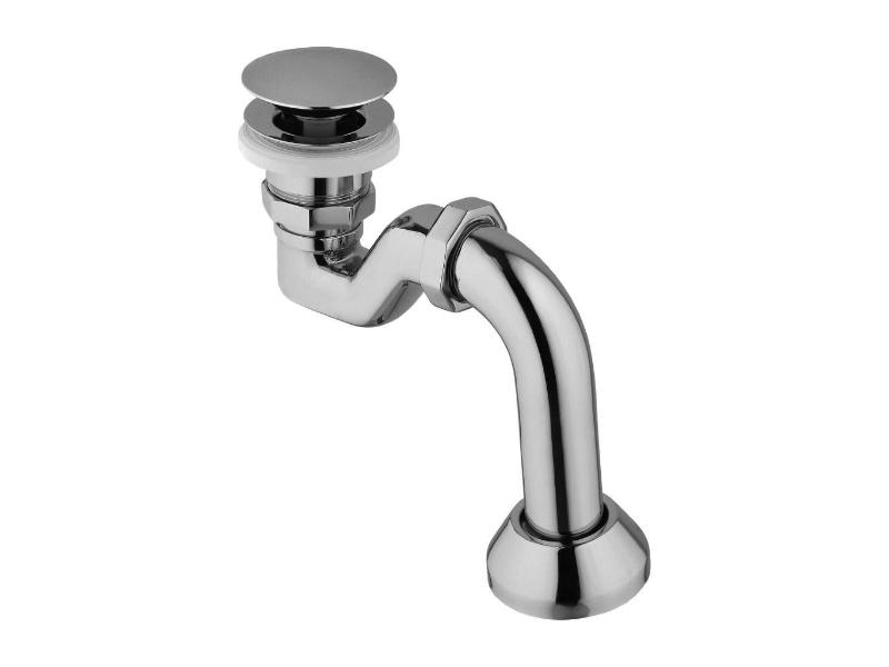 Kovový vanový sifon bez přepadu, černá barva (Otylia, Amelia, Olaya)