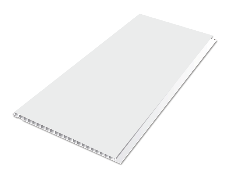 plastový obklad vnitřní LOME - bílá mat - 0,8x25x270 cm