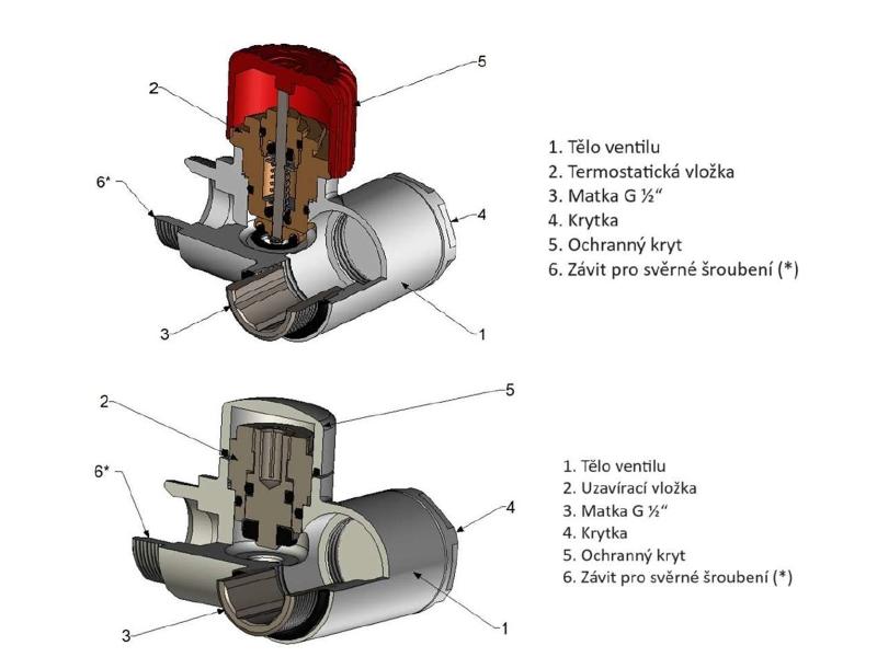 INTER-SET-R., rohový ventil Z8, barva .. (dle vzorníku), pravé provedení, komplet set