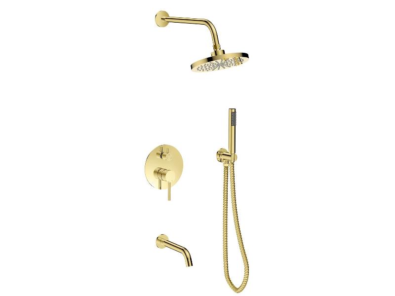 Podomítkový sprchový set VEO, zlatá barva