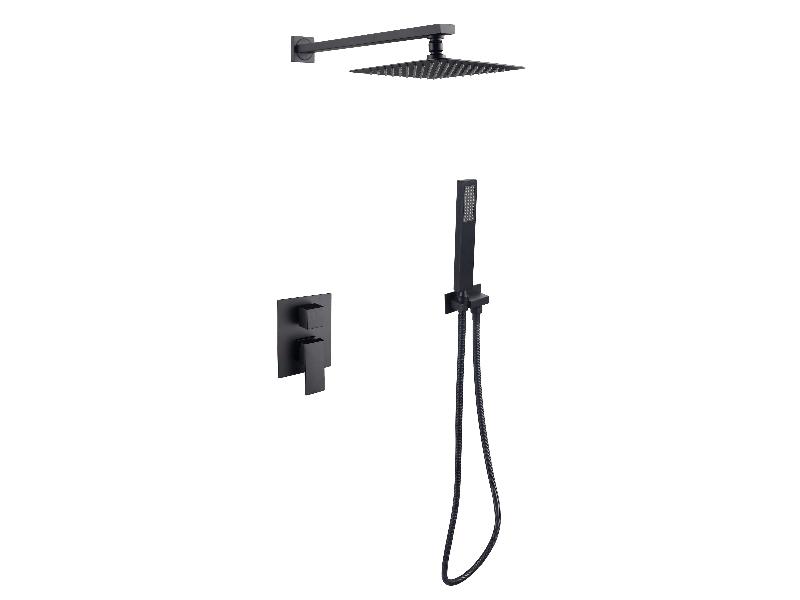 Podomítkový sprchový set SLIM, MODERN / VARIUM II, černá barva