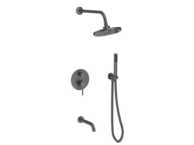 Podomítkový sprchový set VEO, grafitová barva