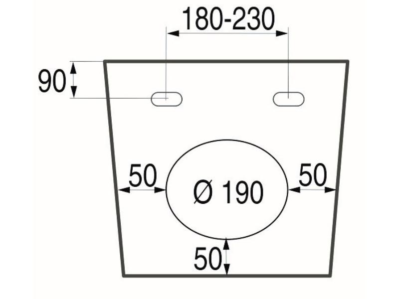 OVALE BASSO, závěsný bidet, 51,5x36x34,5 cm