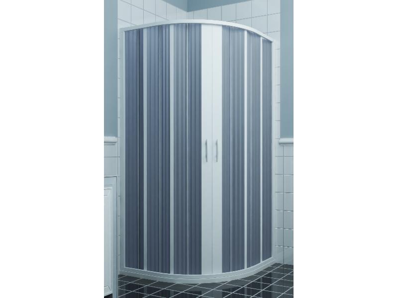 FLEX - LUNA NEW, sprchová zástěna, 90x90x185 cm, zavírání do středu