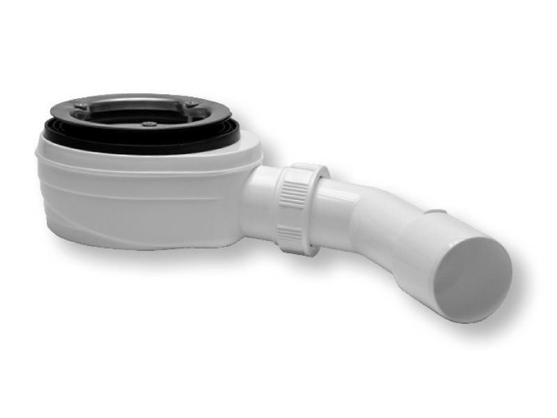 Sifon vaničkový, průměr 90 mm, nízký nerezová příruba, bez krytky