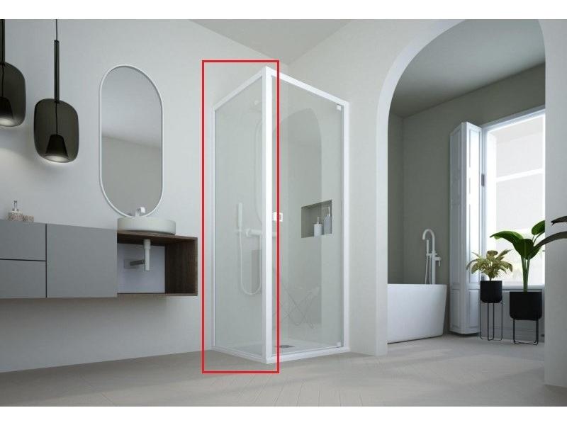 DECO F1C (pevná stěna), 88,5-91x200 cm, (... barva rámu, ... druh skla)