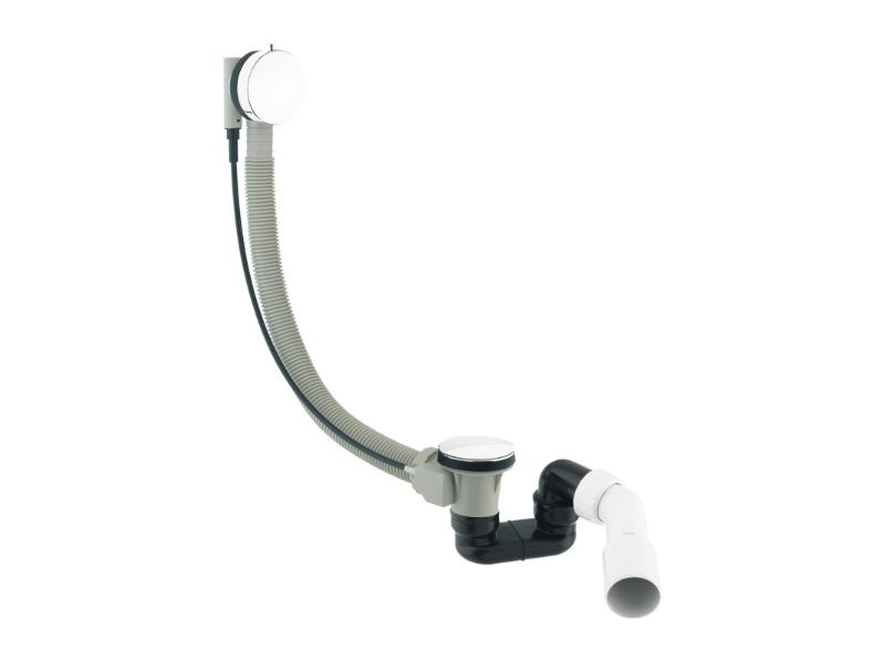 Vanový sifon s přepadem, bílá barva